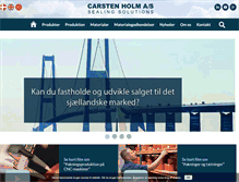 Tablet Screenshot of carstenholm.dk